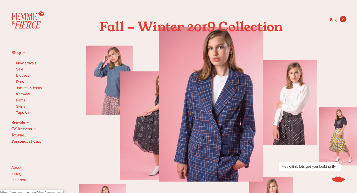 Femme & Fierce Website Website Design with Micro Interaction